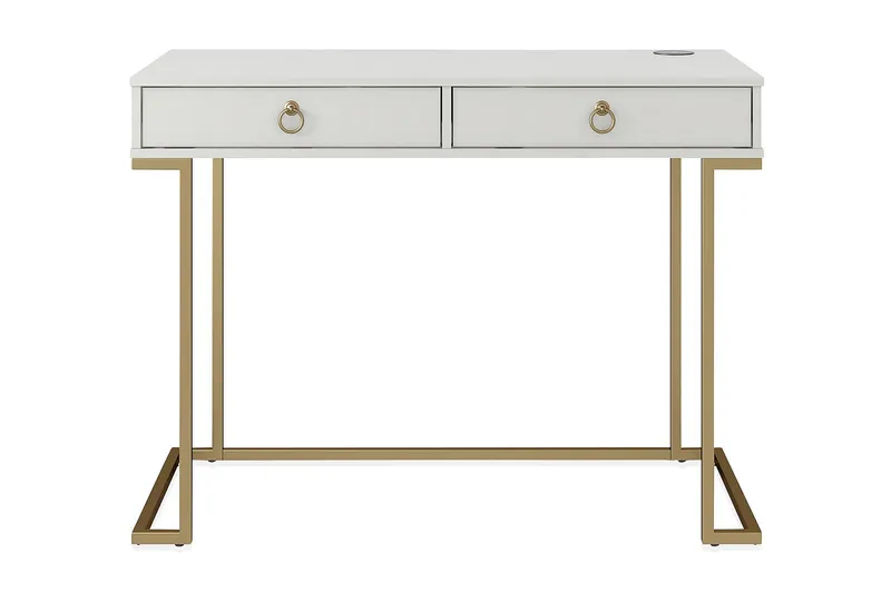 Camila Skrivbord 106 cm Vit, CosmoLiving