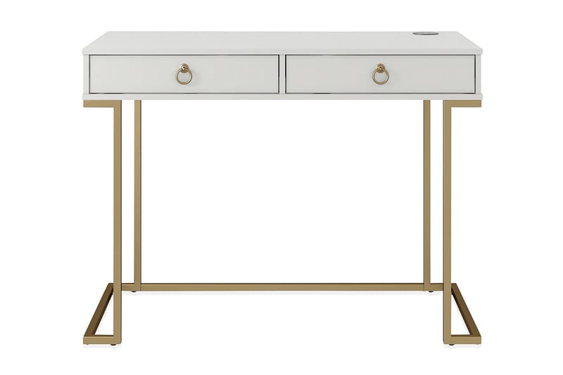 Camila Skrivbord 106 cm Vit, CosmoLiving