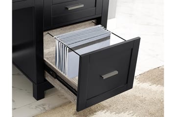 Carver Skrivbord 120 cm Svart - Dorel Home - Möbler - Bord & matgrupp - Kontorsbord - Skrivbord