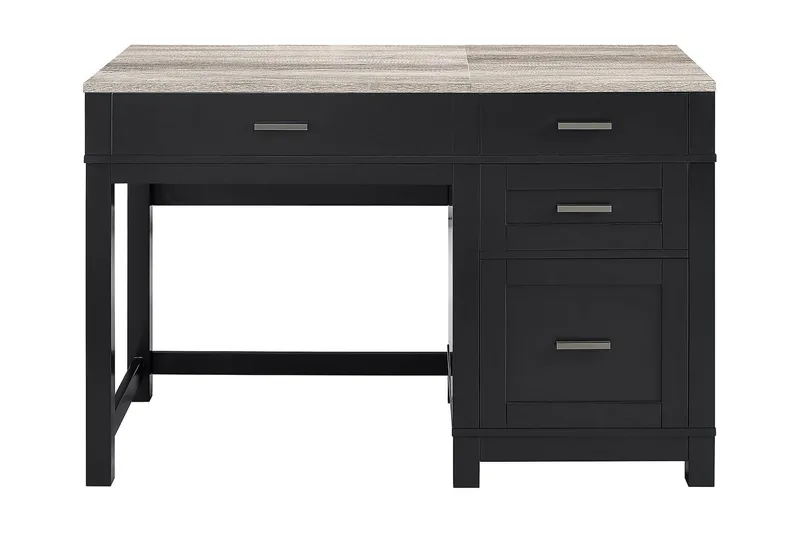 Carver Skrivbord 120 cm Svart - Dorel Home - Möbler - Bord & matgrupp - Kontorsbord - Skrivbord