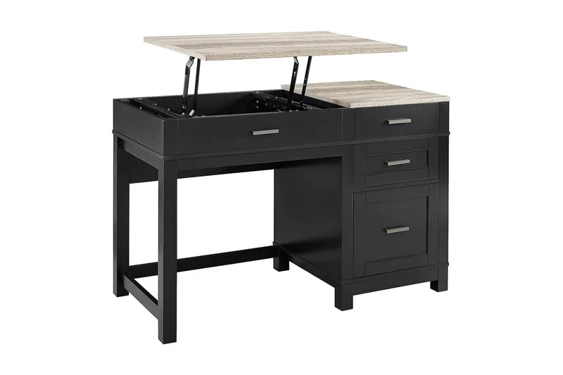 Carver Skrivbord 120 cm Svart - Dorel Home - Möbler - Bord & matgrupp - Kontorsbord - Skrivbord