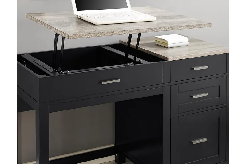 Carver Skrivbord 120 cm Svart - Dorel Home - Möbler - Bord & matgrupp - Kontorsbord - Skrivbord