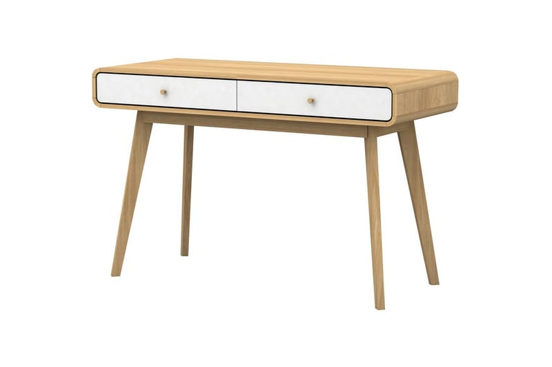 Skrivbord Cassie Ek/Vit - Ek/Vit - Möbler - Bord & matgrupp - Kontorsbord - Skrivbord