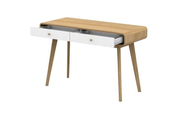 Skrivbord Cassie Ek/Vit - Ek/Vit - Möbler - Bord & matgrupp - Kontorsbord - Skrivbord