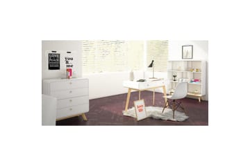 Skrivbord Cassie Vit/Vit - Vit/Vit - Möbler - Bord & matgrupp - Kontorsbord - Skrivbord