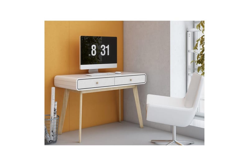 Skrivbord Cassie Vit/Vit - Vit/Vit - Möbler - Bord & matgrupp - Kontorsbord - Skrivbord