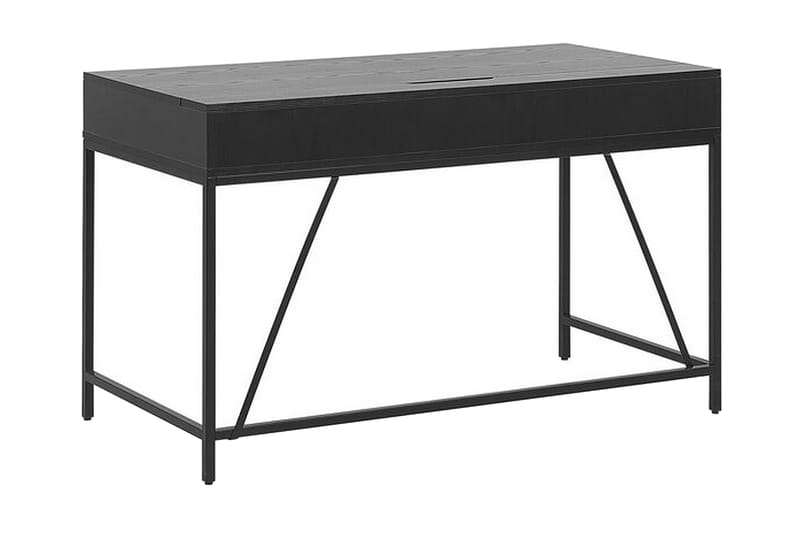 Cebolleros Skrivbord 120 cm med Förvaring 2 Lådor - Svart/Ljust Trä - Möbler - Bord & matgrupp - Kontorsbord - Skrivbord