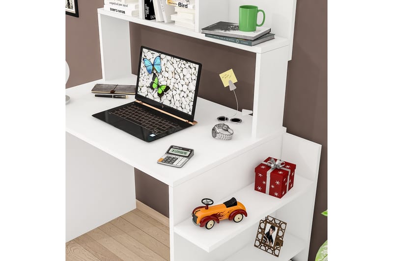 Skrivbord Chaing 104,5x55 cm Vit - Hanah Home - Skrivbord - Datorbord
