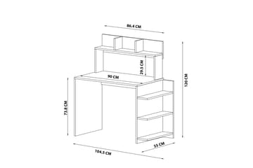 Skrivbord Chaing 104,5x55 cm Vit - Hanah Home - Möbler - Bord & matgrupp - Kontorsbord - Skrivbord