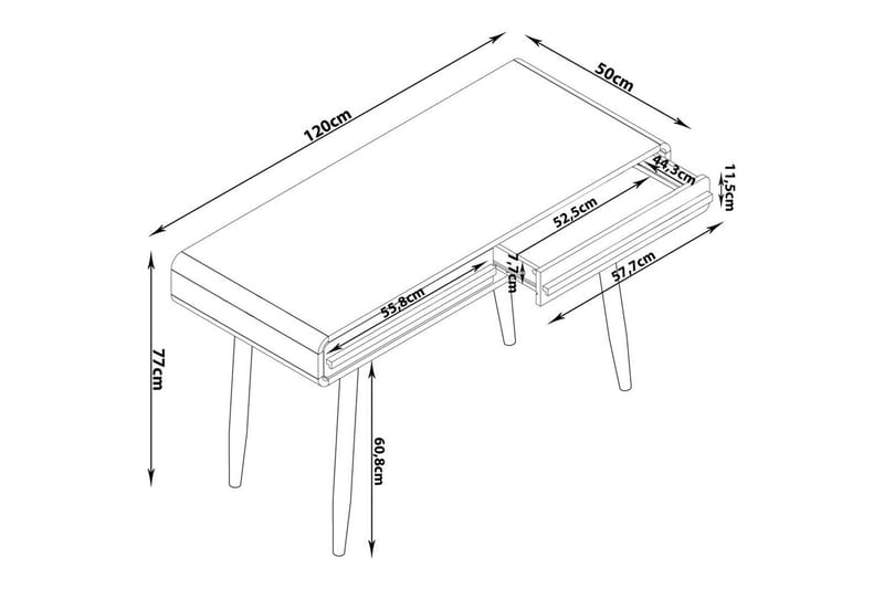 Skrivbord Chantal Natur - Natur - Möbler - Bord & matgrupp - Kontorsbord - Skrivbord