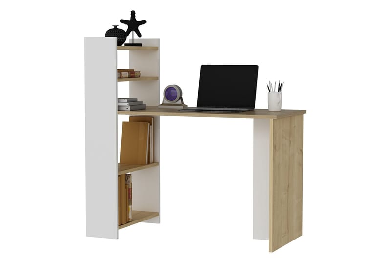 Skrivbord Chertsey 110x50 cm Brun/Vit - Hanah Home - Möbler - Bord & matgrupp - Kontorsbord - Skrivbord