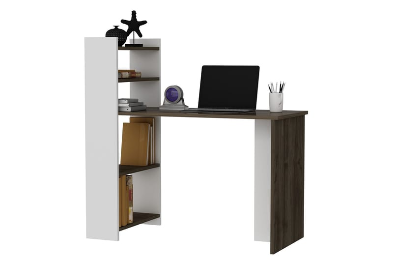 Skrivbord Chertsey 110x50 cm Brun/Vit - Hanah Home - Möbler - Bord & matgrupp - Kontorsbord - Skrivbord