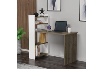 Skrivbord Chertsey 110x50 cm Brun/Vit - Hanah Home - Möbler - Bord & matgrupp - Kontorsbord - Skrivbord