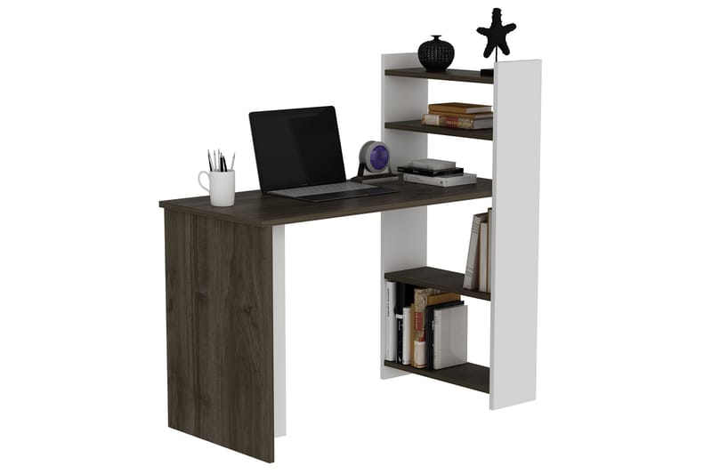 Skrivbord Chertsey 110x50 cm Brun/Vit - Hanah Home - Möbler - Bord & matgrupp - Kontorsbord - Skrivbord