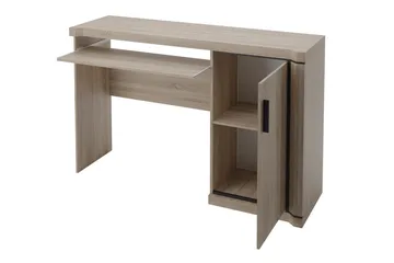 Chezum Skrivbord 126 cm med Förvaring Skåp - Tryffel/Grå - Möbler - Bord & matgrupp - Kontorsbord - Skrivbord