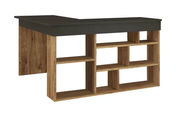 Dalran Skrivbord 129 cm - Natur/Svart - Möbler - Bord & matgrupp - Kontorsbord - Skrivbord