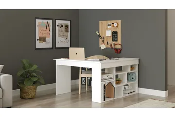 Dalran Skrivbord 129 cm - Vit - Möbler - Bord & matgrupp - Kontorsbord - Skrivbord