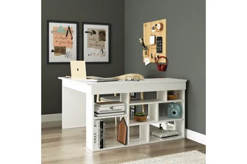 Dalran Skrivbord 129 cm - Vit - Möbler - Bord & matgrupp - Kontorsbord - Skrivbord