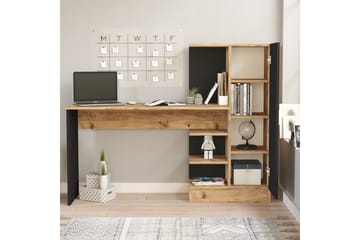 Dalran Skrivbord 152 cm - Natur/Svart - Möbler - Bord & matgrupp - Kontorsbord - Skrivbord