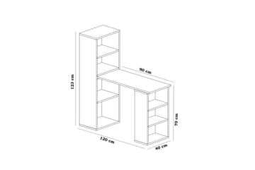 Decorotika Skrivbord 120 cm med Förvaring Hyllor - Vit - Möbler - Bord & matgrupp - Kontorsbord - Skrivbord