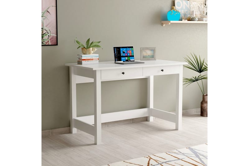 Skrivbord Djarhint 120x60 cm Vit - Hanah Home - Möbler - Bord & matgrupp - Kontorsbord - Skrivbord