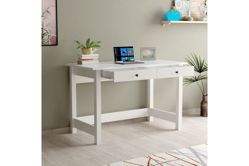 Skrivbord Djarhint 120x60 cm Vit - Hanah Home - Möbler - Bord & matgrupp - Kontorsbord - Skrivbord
