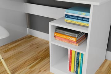 Elegancia Skrivbord 120 cm med Förvaring 2 Hyllor - Vit - Möbler - Bord & matgrupp - Kontorsbord - Skrivbord