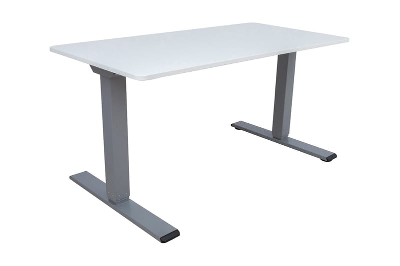 Ergo Optimal Skrivbord med 2 motor 140x80 cm Gråvit/Grå