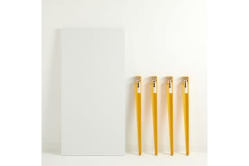 Skrivbord Eridanos 60x120 cm Vit/Gul - Hanah Home - Möbler - Bord & matgrupp - Kontorsbord - Skrivbord