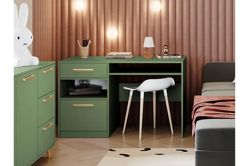 Escaldes Skrivbord 125 cm - Grön - Möbler - Bord & matgrupp - Kontorsbord - Skrivbord