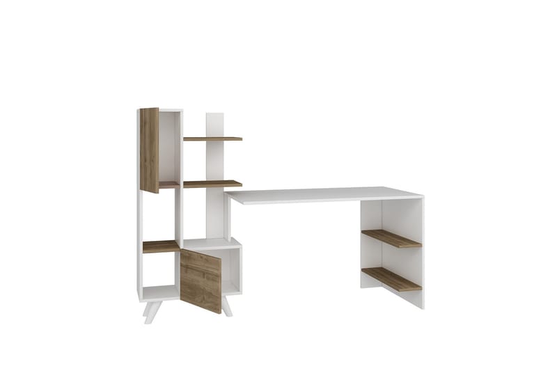 Skrivbord Etormay 60x170 cm Vit/Brun - Hanah Home - Möbler - Bord & matgrupp - Kontorsbord - Skrivbord