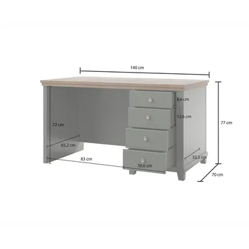 Skrivbord Evora med 4 Lådor - Möbler - Bord & matgrupp - Kontorsbord - Skrivbord