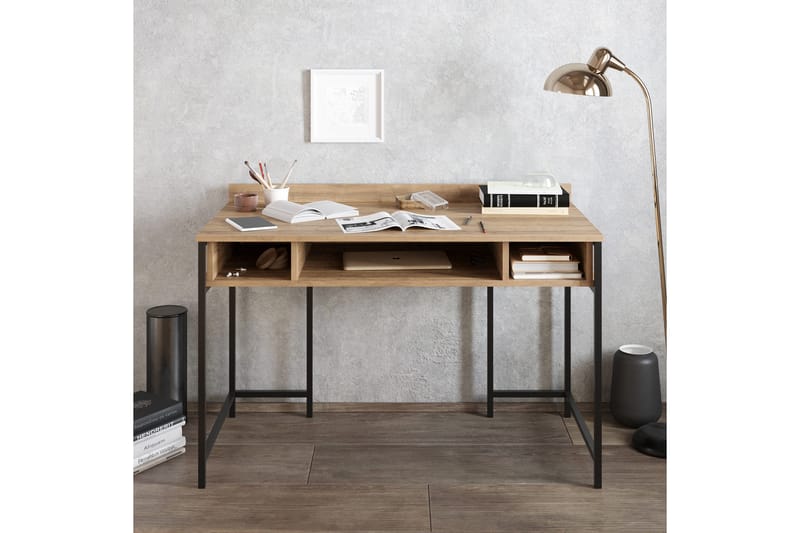 Fagersanna Skrivbord 120 cm med Förvaring Hyllor - Svart - Möbler - Bord & matgrupp - Kontorsbord - Skrivbord