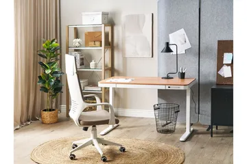 Farhan Skrivbord 60x120 cm - Vit/Ljust trä - Möbler - Bord & matgrupp - Kontorsbord - Skrivbord