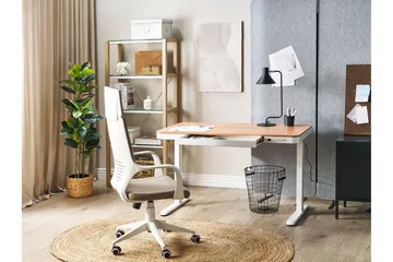 Farhan Skrivbord 60x120 cm - Vit/Ljust trä - Möbler - Bord & matgrupp - Kontorsbord - Skrivbord