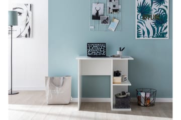 Farleys Skrivbord 82 cm med Förvaring Hyllor - Vit - Möbler - Bord & matgrupp - Kontorsbord - Skrivbord