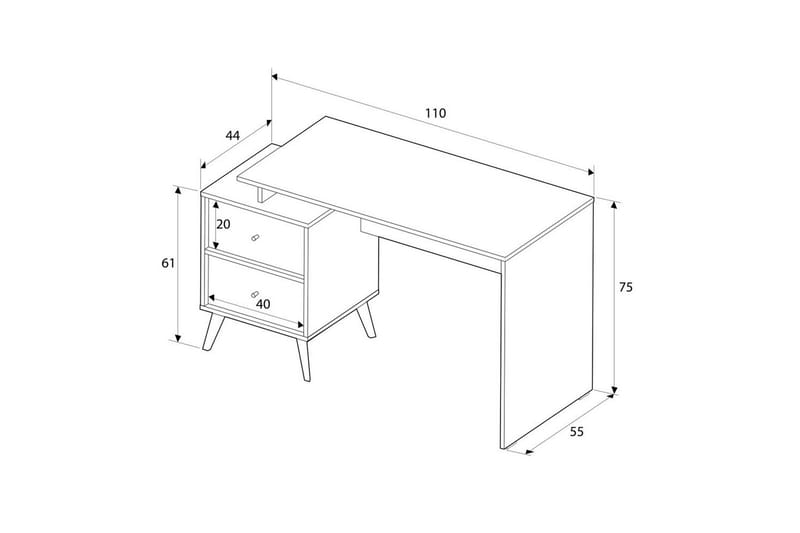 Skrivbord Felyra Flerfärgad - Multifärgad - Möbler - Bord & matgrupp - Kontorsbord - Skrivbord