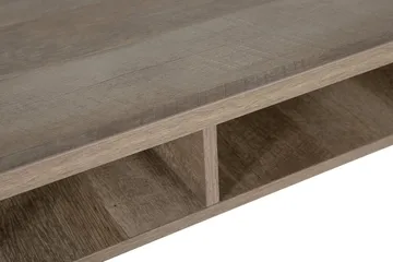 Forresa Skrivbord 120 cm med Förvaring Hylla - Mörkbrun/Svart - Möbler - Bord & matgrupp - Kontorsbord - Skrivbord