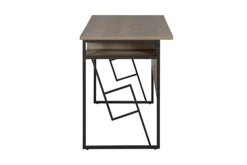 Forresa Skrivbord 120 cm med Förvaring Hylla - Mörkbrun/Svart - Möbler - Bord & matgrupp - Kontorsbord - Skrivbord