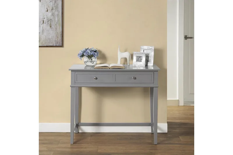 Franklin Skrivbord 90 cm med Förvaring Låda Grå - Dorel Home - Möbler - Bord & matgrupp - Kontorsbord - Skrivbord