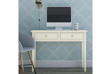 Franklin Skrivbord 90 cm med Förvaring Låda Vit - Dorel Home - Möbler - Bord & matgrupp - Kontorsbord - Skrivbord