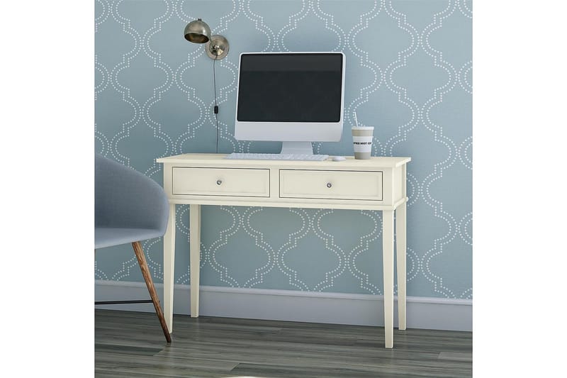 Franklin Skrivbord 90 cm med Förvaring Låda Vit - Dorel Home - Möbler - Bord & matgrupp - Kontorsbord - Skrivbord