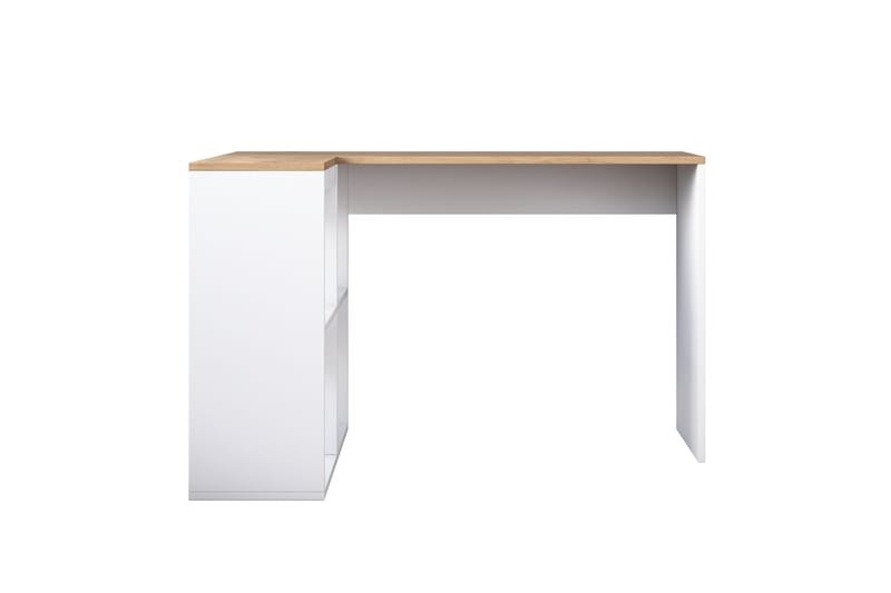 Freal Skrivbord 4 Hyllor 120 cm - Natur/Vit - Möbler - Bord & matgrupp - Kontorsbord - Skrivbord