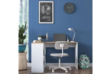 Freal Skrivbord 4 Hyllor 120 cm - Natur/Vit - Möbler - Bord & matgrupp - Kontorsbord - Skrivbord