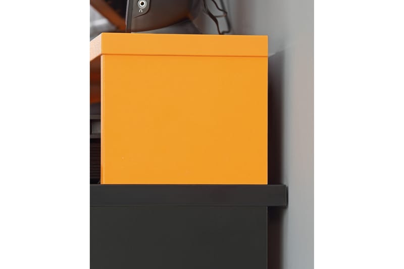 Gaming Skrivbord Kilcott 160 cm med Förvaring Hylla - Svart/Orange - Skrivbord - Datorbord