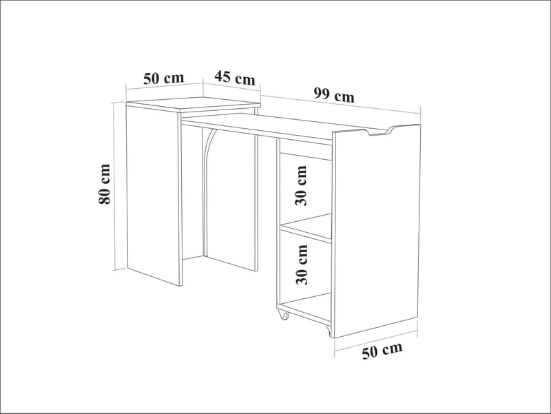 Gavio Skrivbord 97 cm - Möbler - Bord & matgrupp - Kontorsbord - Skrivbord