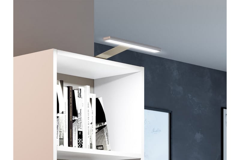 Gdeide Skrivbord 125 cm med Förvaring Hylla - Vit - Möbler - Bord & matgrupp - Kontorsbord - Skrivbord