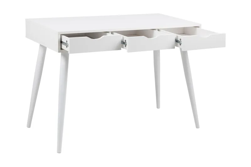 Gradina Skrivbord 110 cm med Förvaring 3 Lådor - Vit - Möbler - Bord & matgrupp - Kontorsbord - Skrivbord