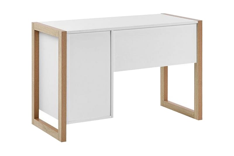 Graysburg Skrivbord 110 cm med Förvaring - Vit/Ljust Trä - Möbler - Bord & matgrupp - Kontorsbord - Skrivbord