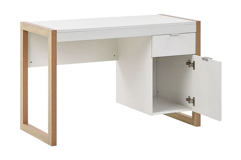 Graysburg Skrivbord 110 cm med Förvaring - Vit/Ljust Trä - Möbler - Bord & matgrupp - Kontorsbord - Skrivbord